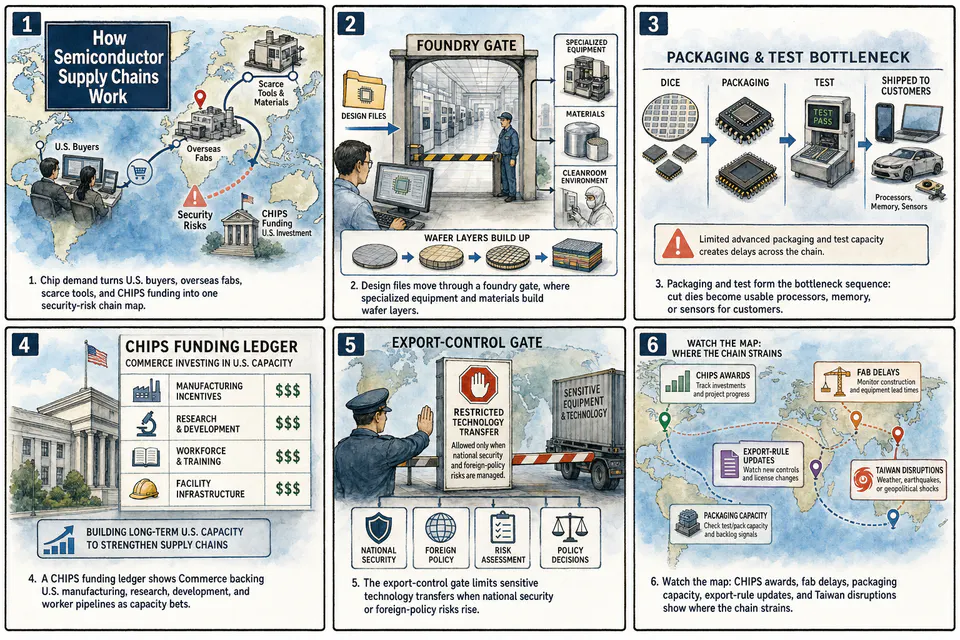 Drawn.News visual brief: How Semiconductor Supply Chains Work
