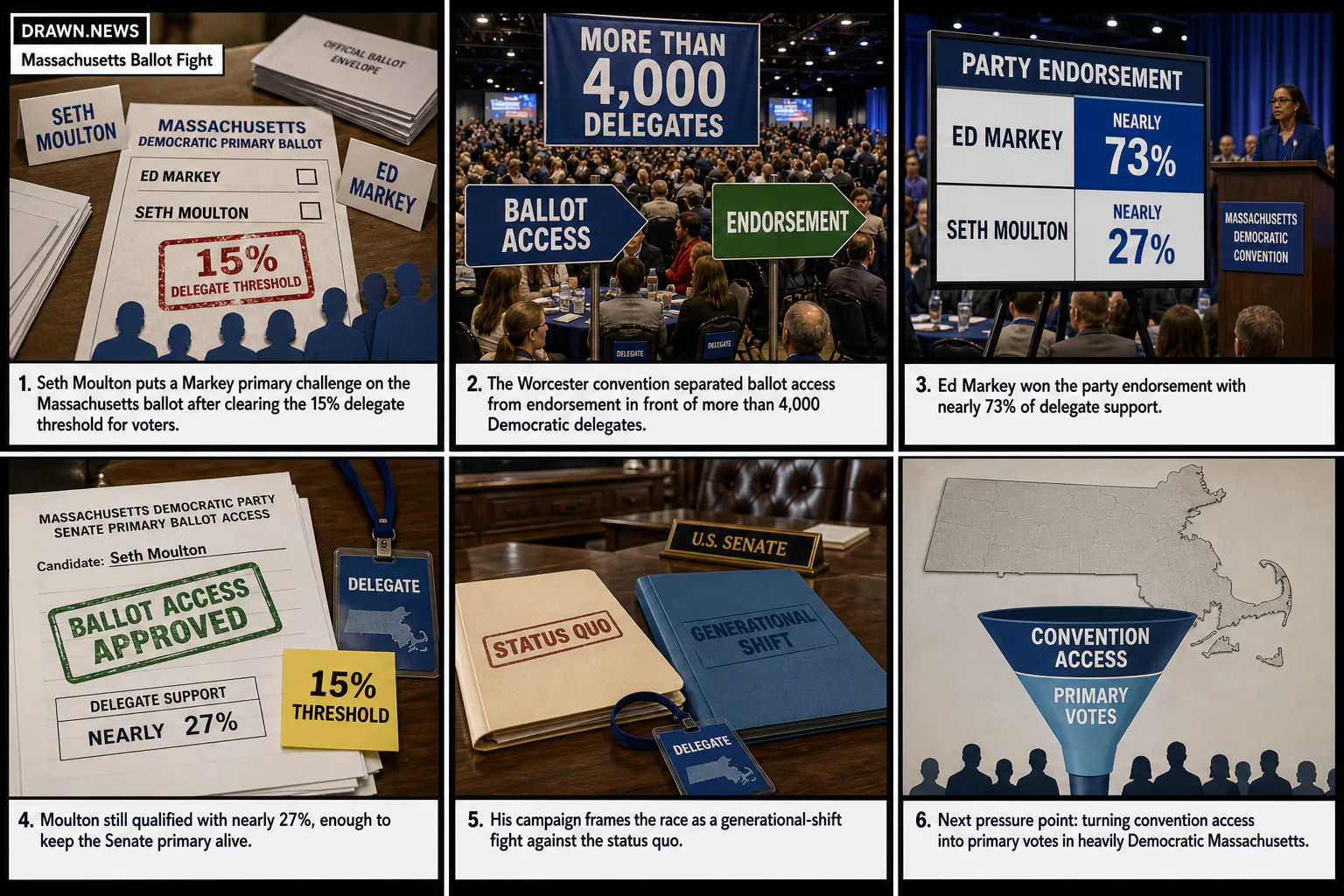 Drawn.News visual brief: Moulton to take on incumbent Markey in Massachusetts Democratic Senate primary