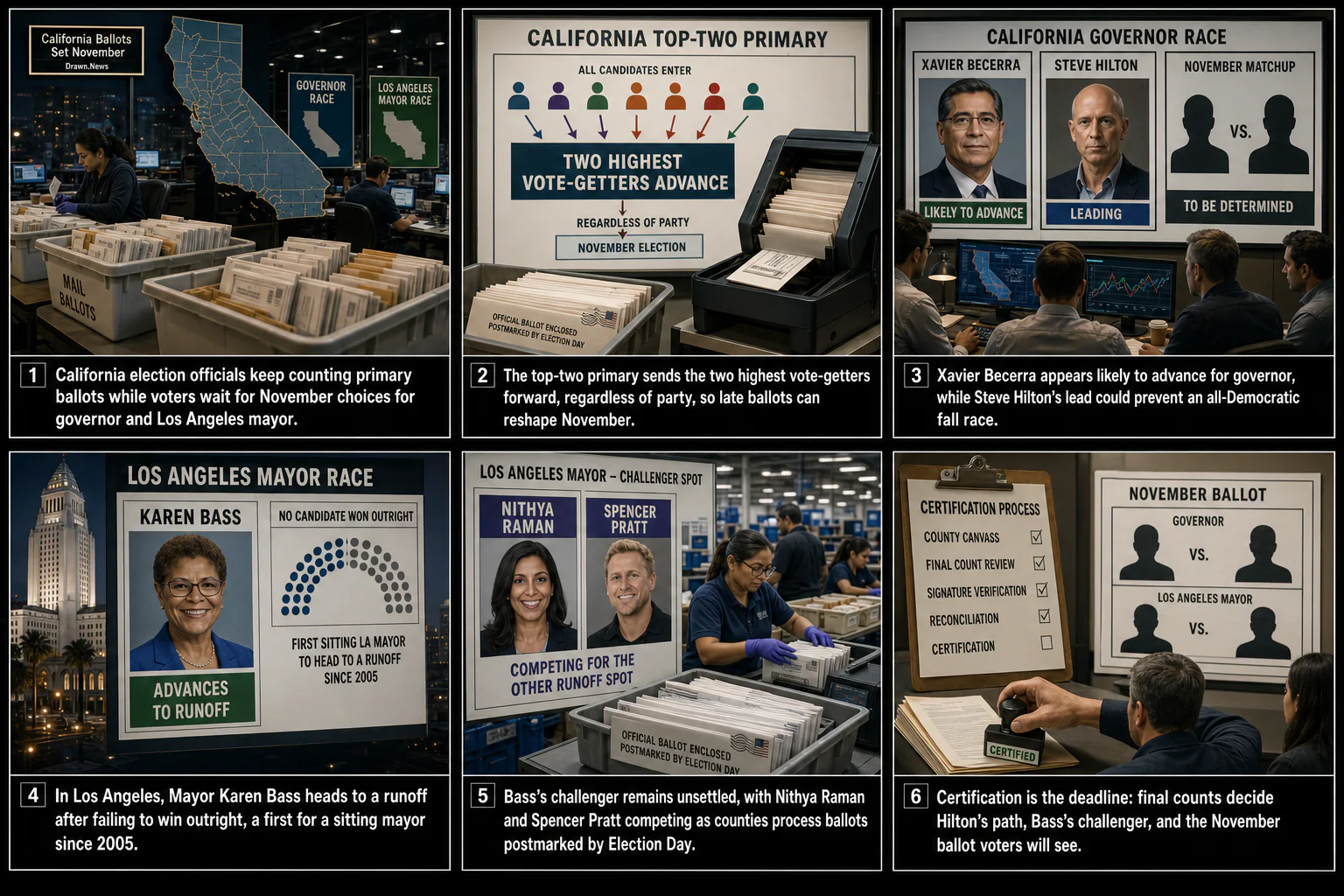 Drawn.News visual brief: California Ballots Set November