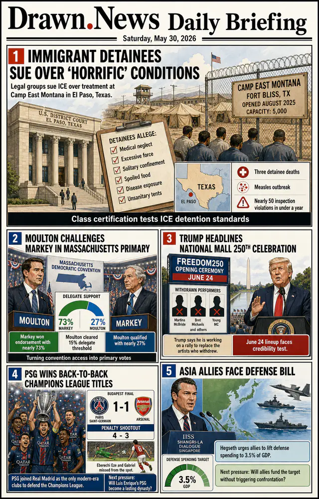 Drawn.News daily briefing front page for 2026-05-30