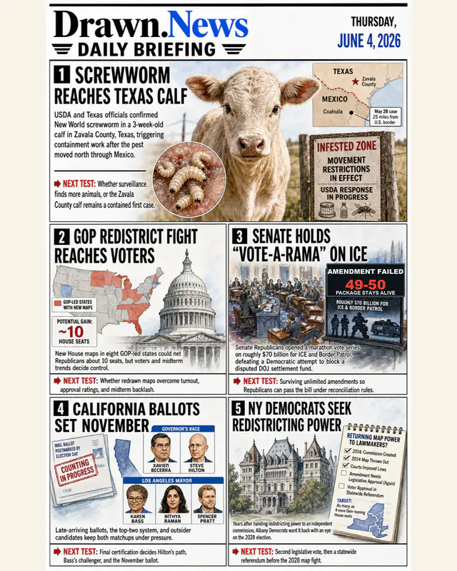 Drawn.News daily briefing front page for 2026-06-04